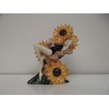 Carltonware girl, Sunflower, limited edition 167/6