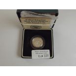 Royal Mint 1986 silver proof Piedfort one pound co