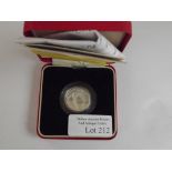 Royal Mint 2007 silver proof Piedfort one pound co