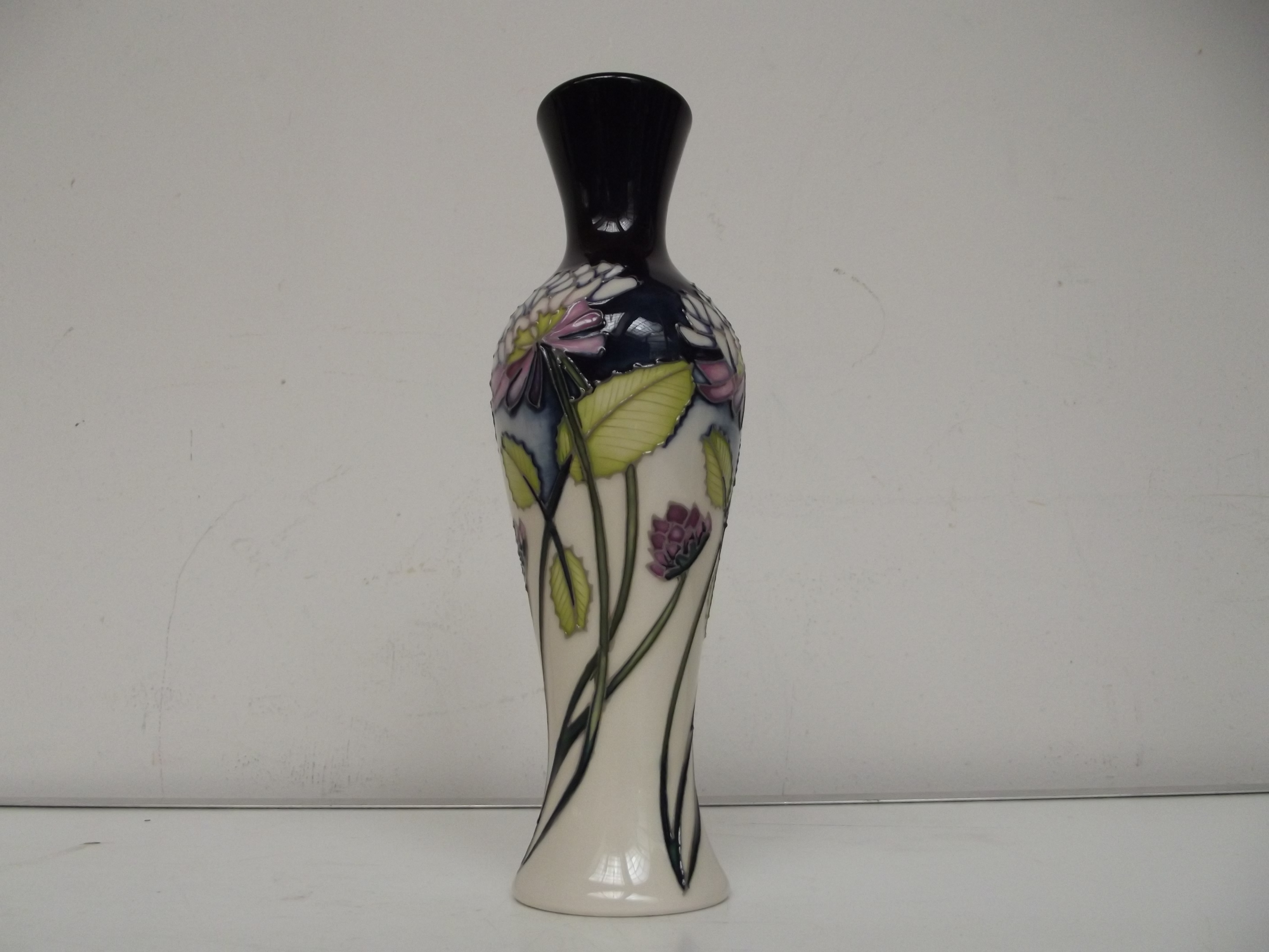 Moorcroft 8" vase, trefoil