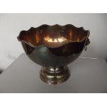 Large silver plated fruit bowl