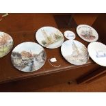 Collection of cabinet plates, all Bolton related