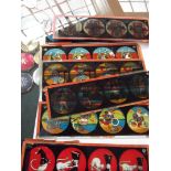 Collection of 11 glass children's magic lantern sl