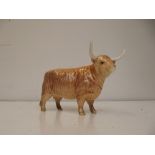 Beswick bull, horn restored