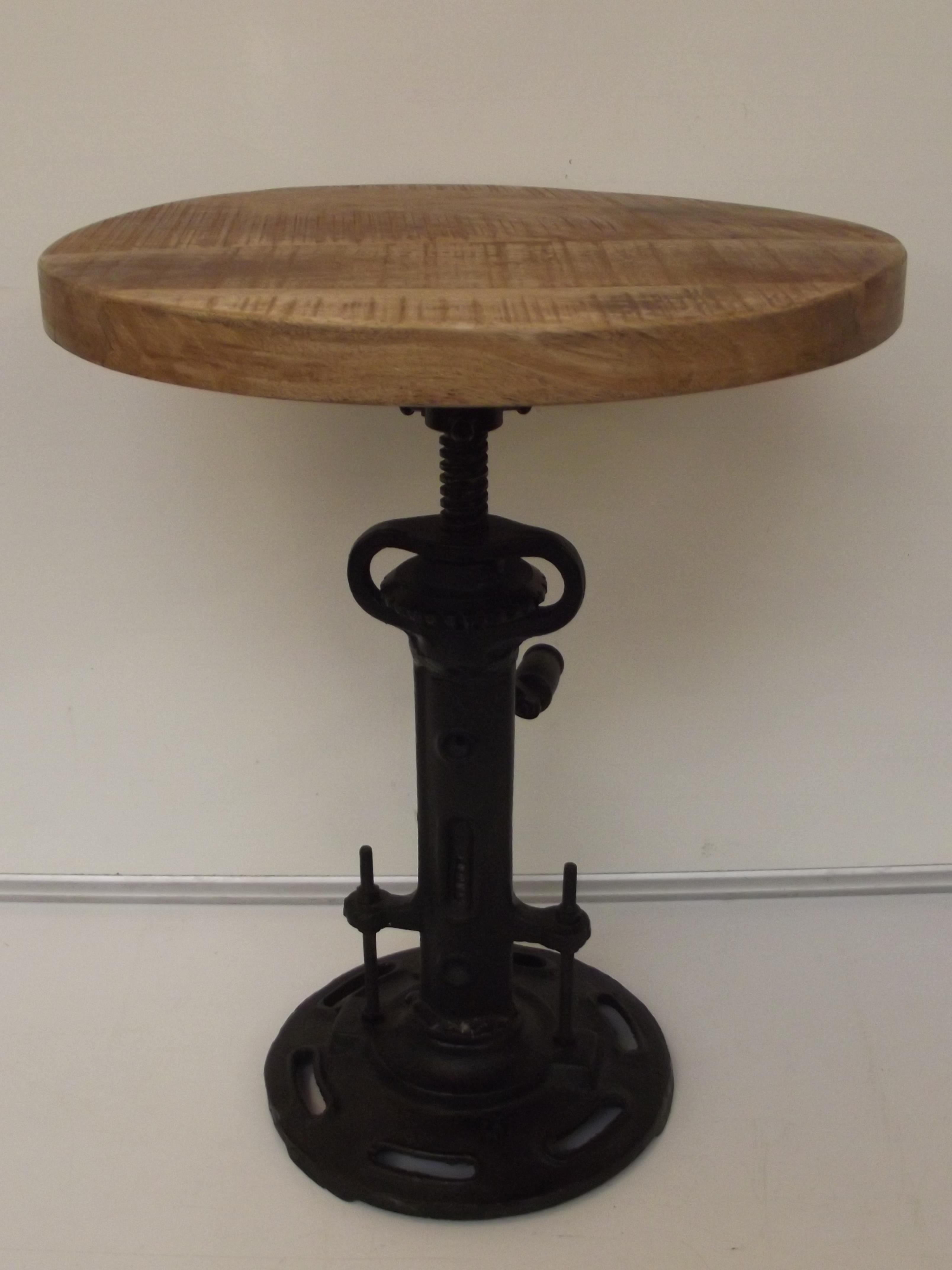 Wind up cast iron stool