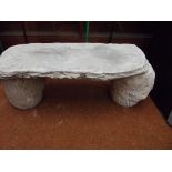 Stoneware garden - garden bench