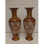 Pair of Royal Doulton stoneware vases