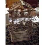 Wooden bird cage