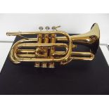 VMI manufactured cased German trumpet