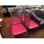 Set of 4 contemporary dining chairs