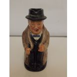 Royal Doulton Toby jug, small, "Churchill"