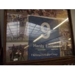 Framed Hardy Eustace racing colours montage