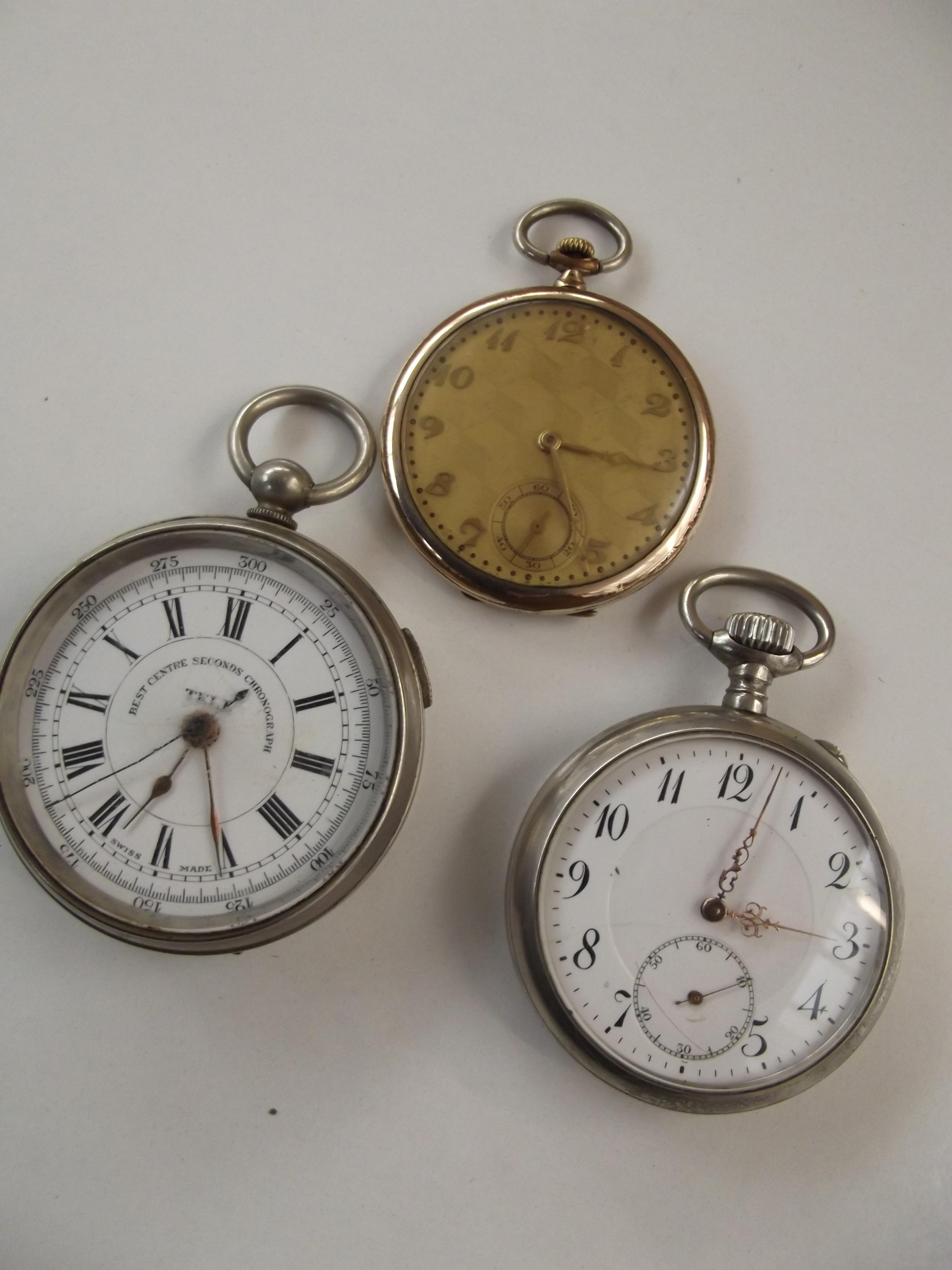 3x pocket watches