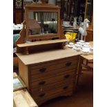 Edwardian mirrored dressing table, high quality re