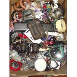 Large group of costume jewellery to include watche