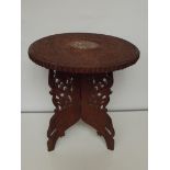 Indian carved side table