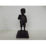 After Schimidt-Felling, bronze figure of a boy lig