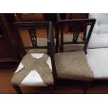 4 Edwardian chairs