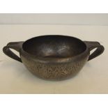 Tudric twin handled pewter bowl by Archibald Knox,