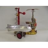 West German mechanical tinplate toy in the form of