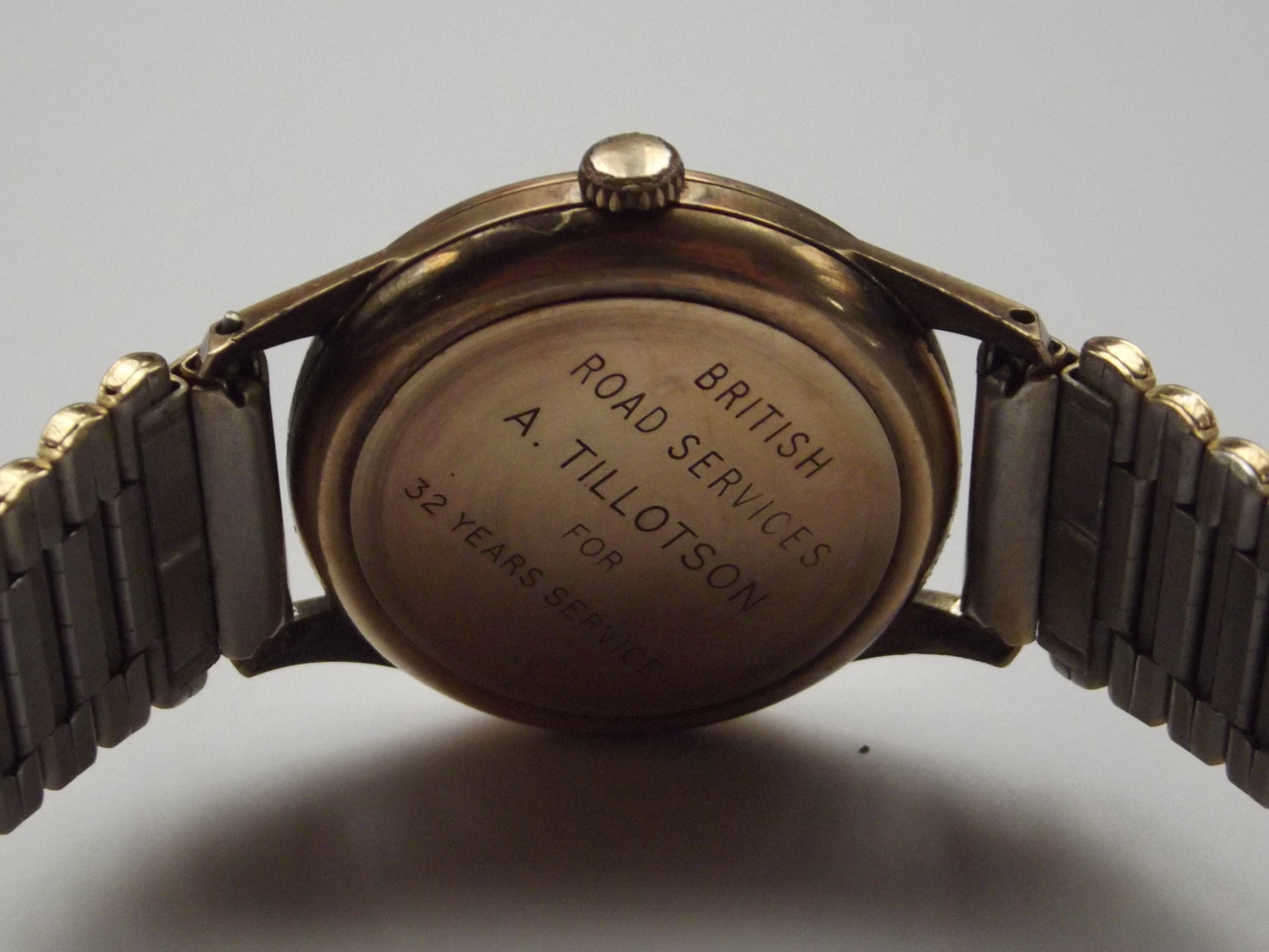 Garrard gents wristwatch 9ct gold case, plated str - Image 3 of 3