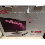 22" Logik TV with Freeview