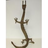 Bronze freestanding figure of a dragon, height 75c