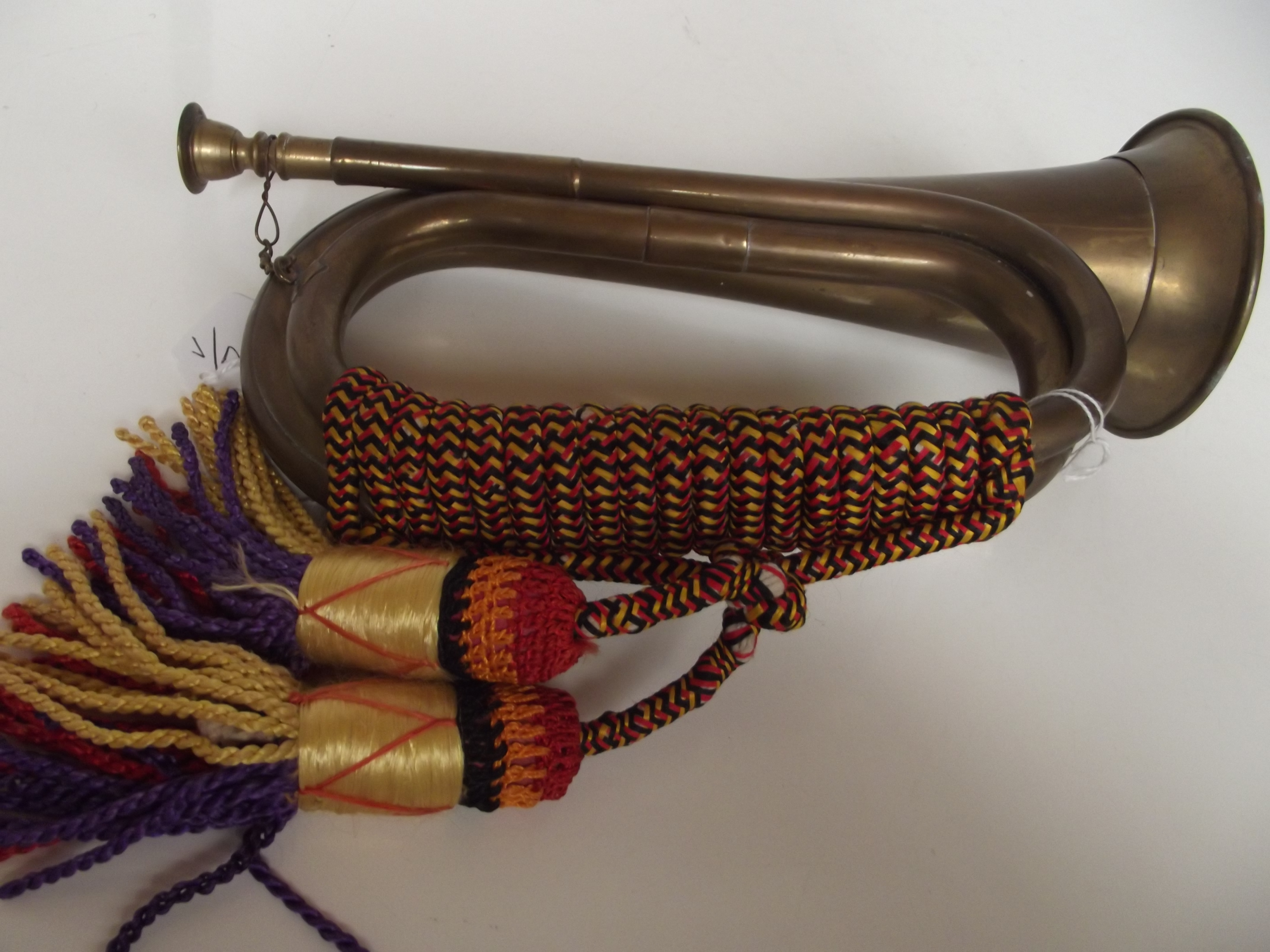 Military brass bugle