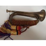 Military brass bugle