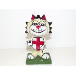 Lorna Bailey 'Football' cat, height 14cm