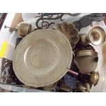 Large collection of brass, copper and other metal