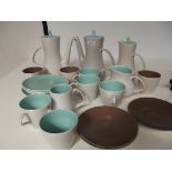 Poole pottery tea set, various patterns