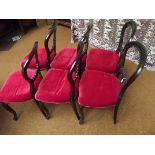 6 balloon back chairs