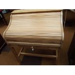 Roll top pine desk