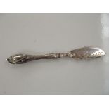 Victorian silver butter knife