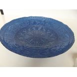 Large decorative glass bowl, diameter 40cm