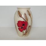 Moorcroft 'Harvest Poppy' vase, height 14cm