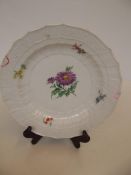 Early 19th century Meissen plate with floral decor