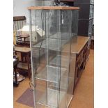 Glass display cabinet