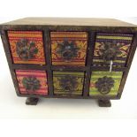 Small chest of six drawers