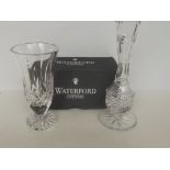 Waterford crystal vase & Galway crystal vase