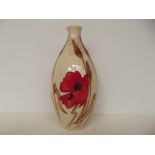 Moorcroft vase in the Harvest Poppy pattern, heigh