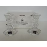 Pair of Royal Doulton candle sticks