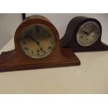 Two Napoleon hat clocks