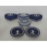 Collection of blue and white Wedgwood