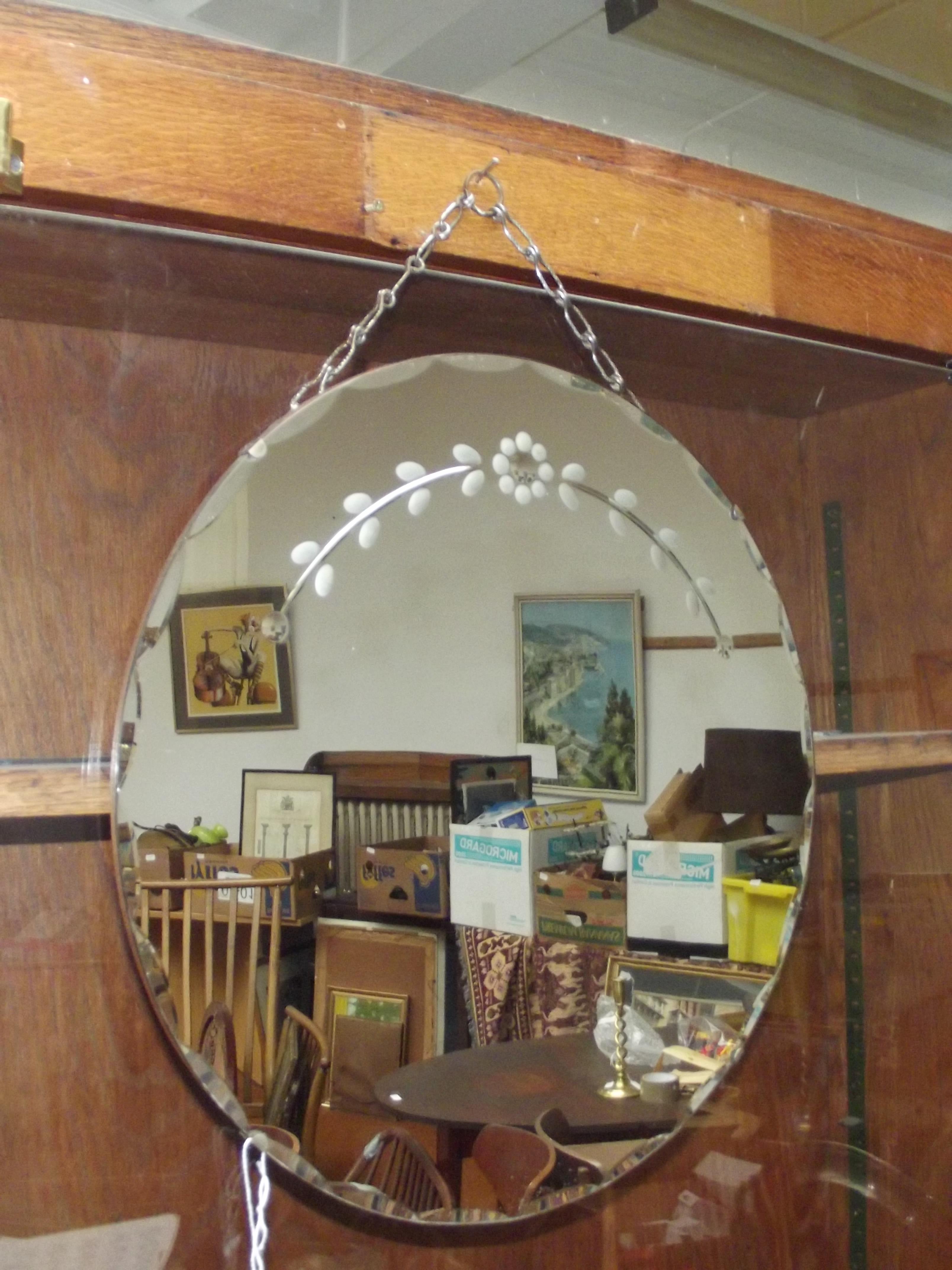 1930's edged mirror