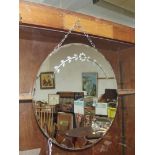 1930's edged mirror