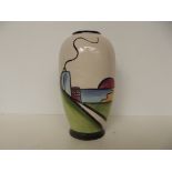 Lorna Bailey bulbous vase 'Deco House' height 21cm