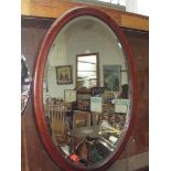 Edwardian mahogany framed mirror