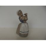 Nao figure of a girl with lamb